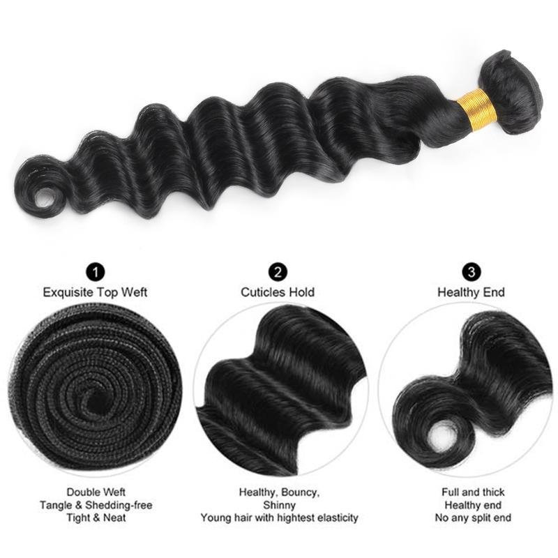 Extensions Cheveux Humains Body Wave 10A – 24 Pouces – Image 3