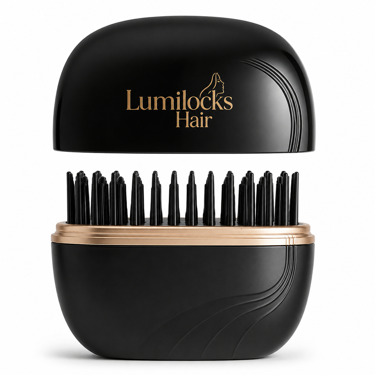 Brosse douce et élégante pour perruque, conçue pour démêler délicatement les cheveux et préserver leur douceur, leur brillance et leur coiffure.