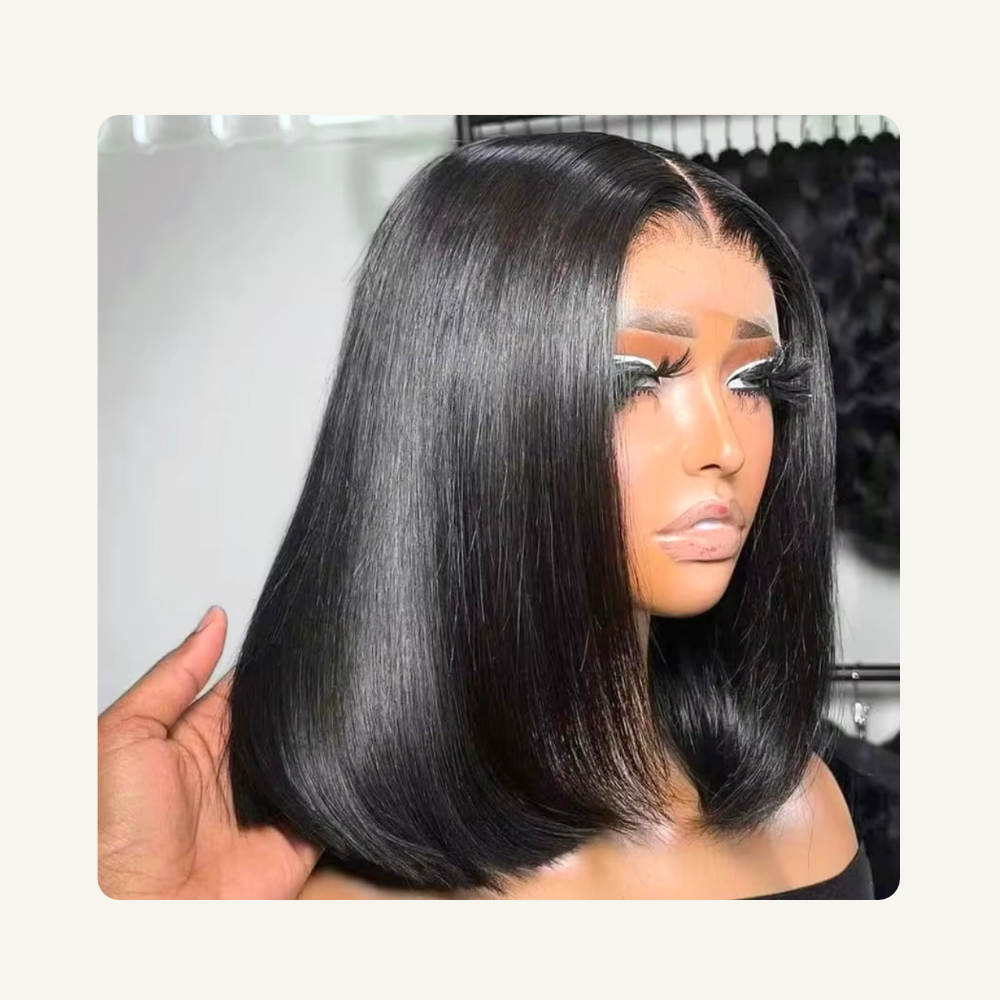 Perruque Bob en Cheveux Humains 200% – 14 Pouces | Lace 13×4 – Image 3