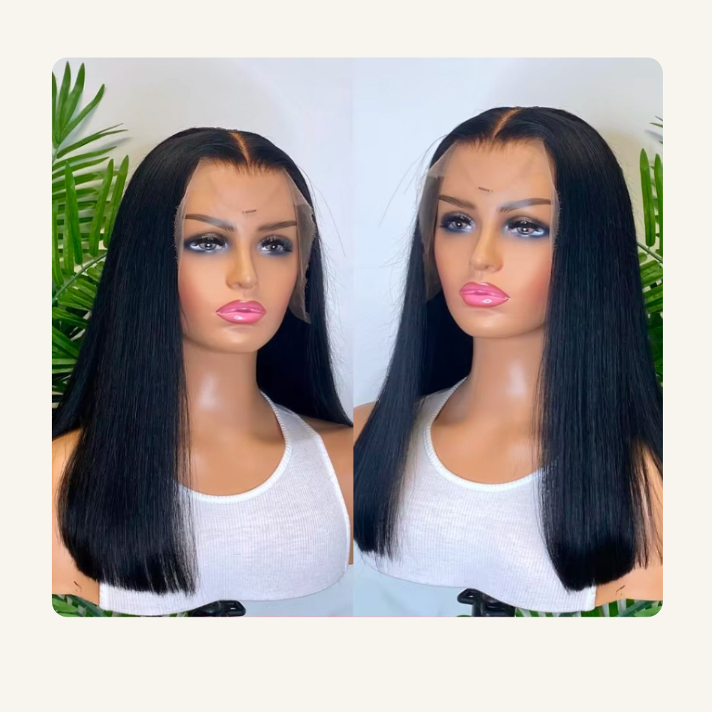 Perruque Bob en Cheveux Humains 200% – 14 Pouces | Lace 13×4 – Image 4