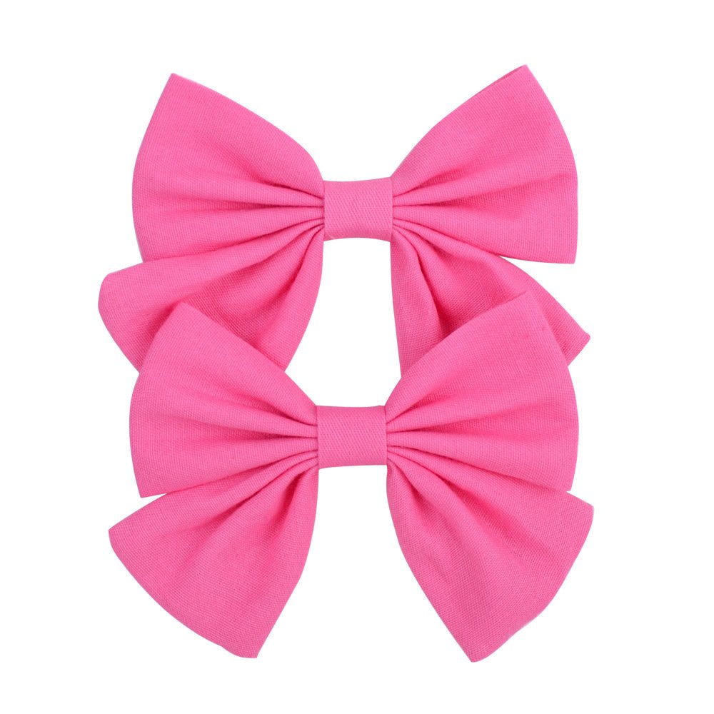 Set de 2 barrettes nœud pour fille – Pince bec de canard