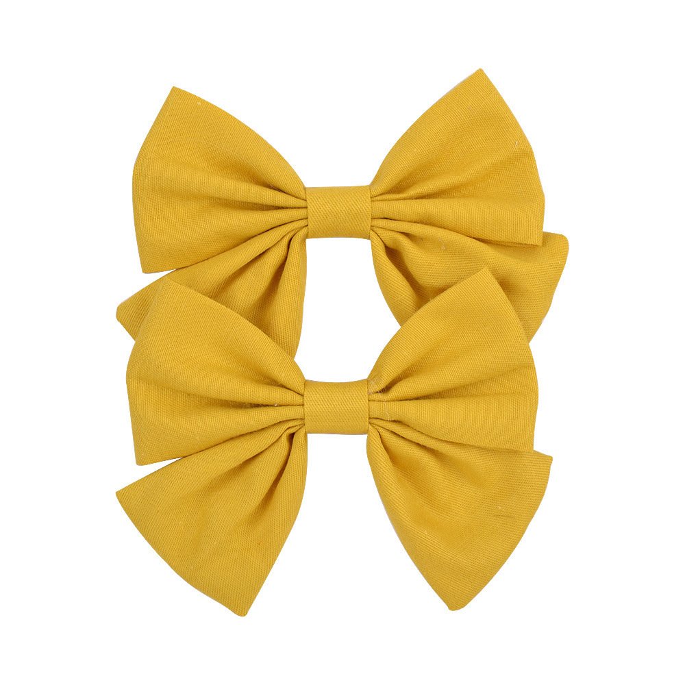 Set de 2 barrettes nœud pour fille – Pince bec de canard – Image 5